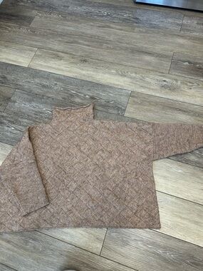 Kerisma Quilted Brown Rowena Wool Blend Sweater